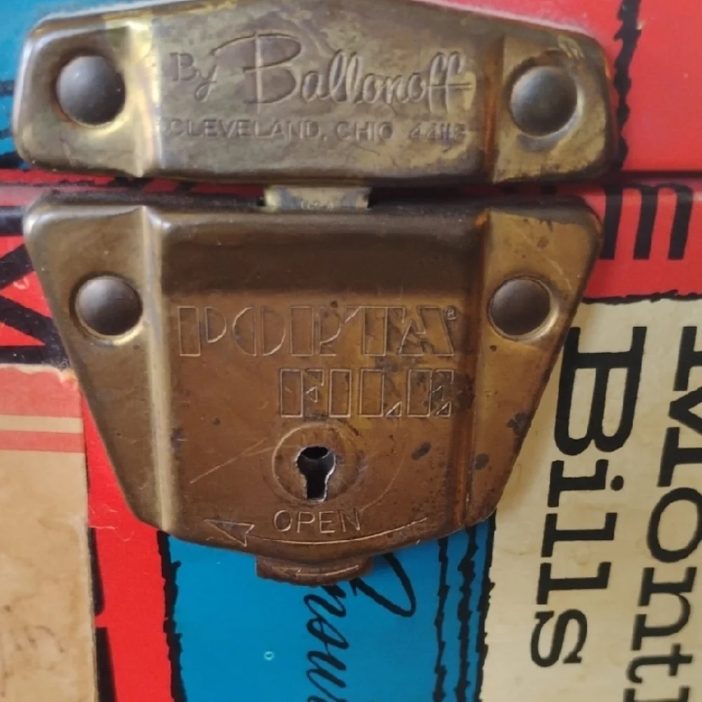 Ballonoff Porta File Vintage Storage Box
